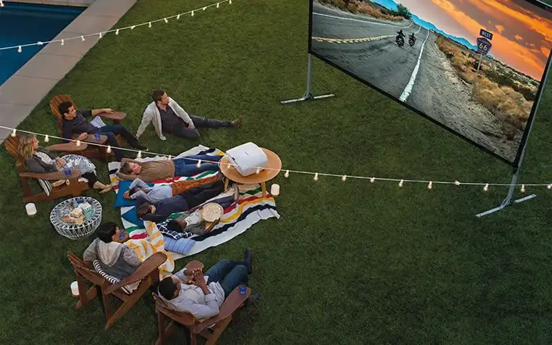 backyard projector