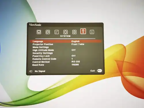 Viewsonic menu