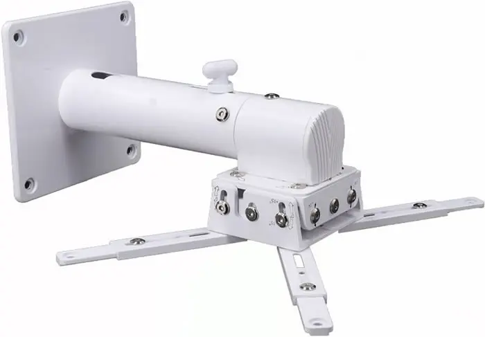 DJ1-B Heavy Duty Projector Wall Mount White