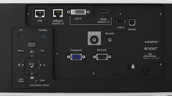 Epson EB-PU1007W rear panel