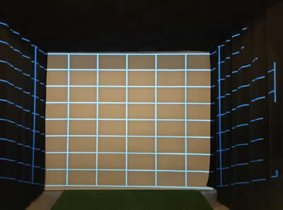 golf simulator projector square image