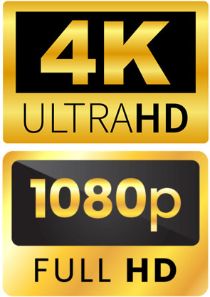 UHD 4K 1080p
