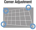 PT-VMZ6ST Corner Adjustment