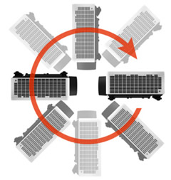 xp-p721q 360 degree installation