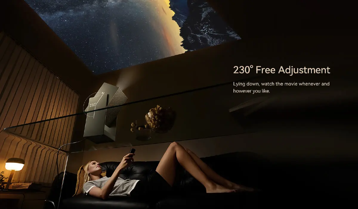 Wanbo Cube 2 Pro Ceiling Projection