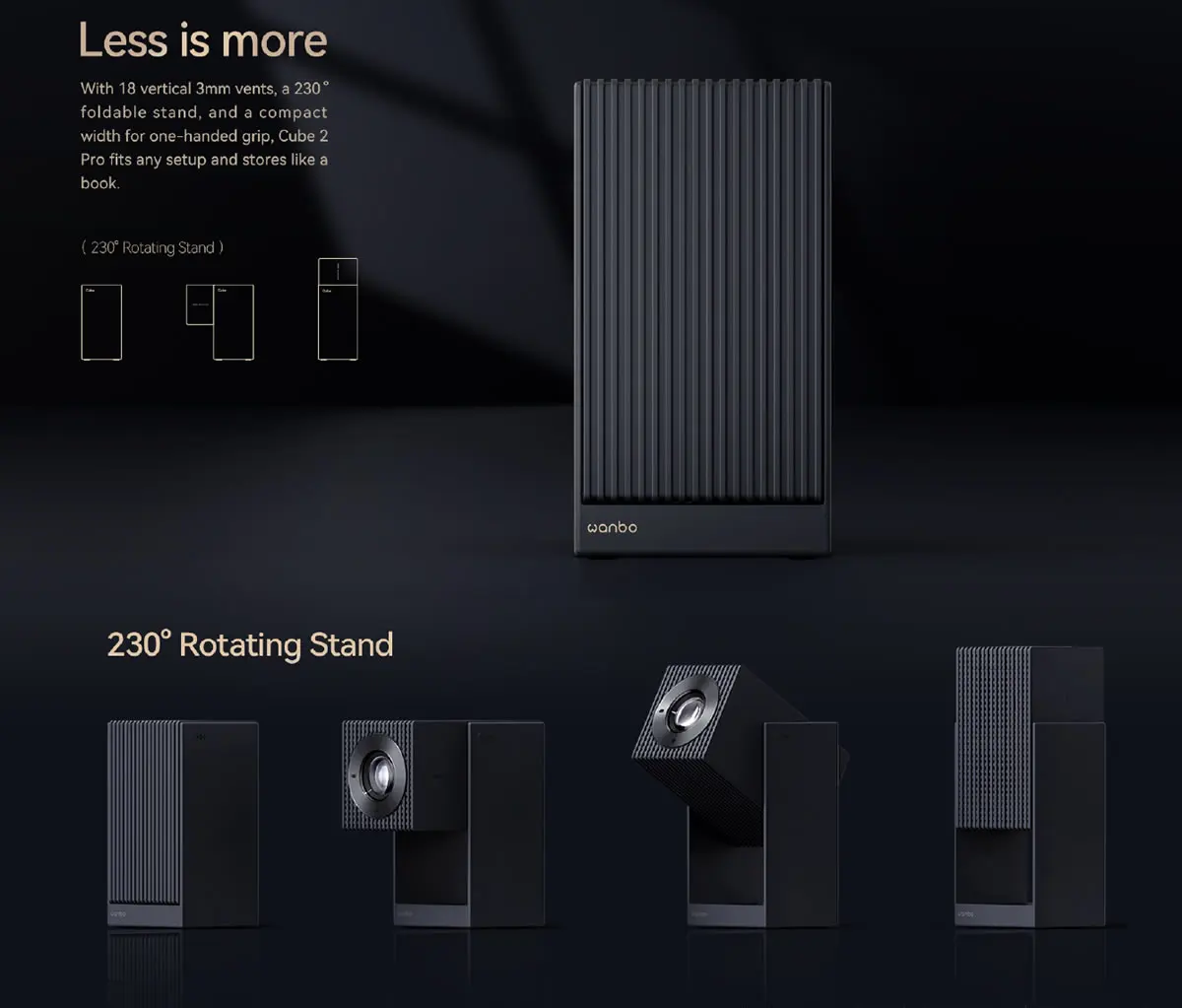 Wanbo Cube 2 Pro stand