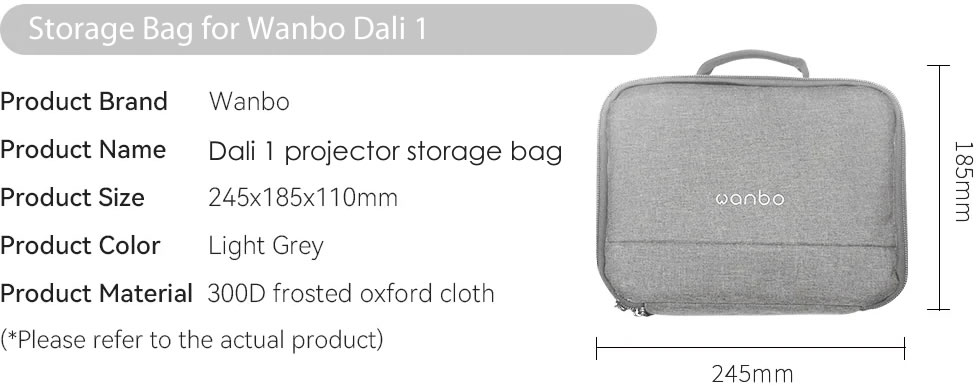 Wanbo Carry Case Specifications