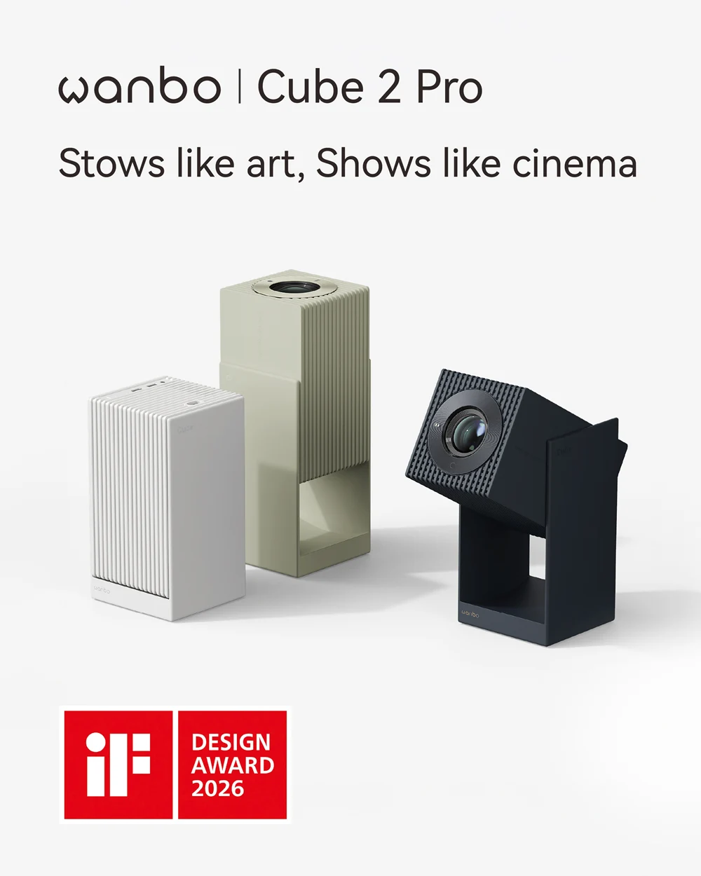 Cube 2 Pro iF Design Award Winner