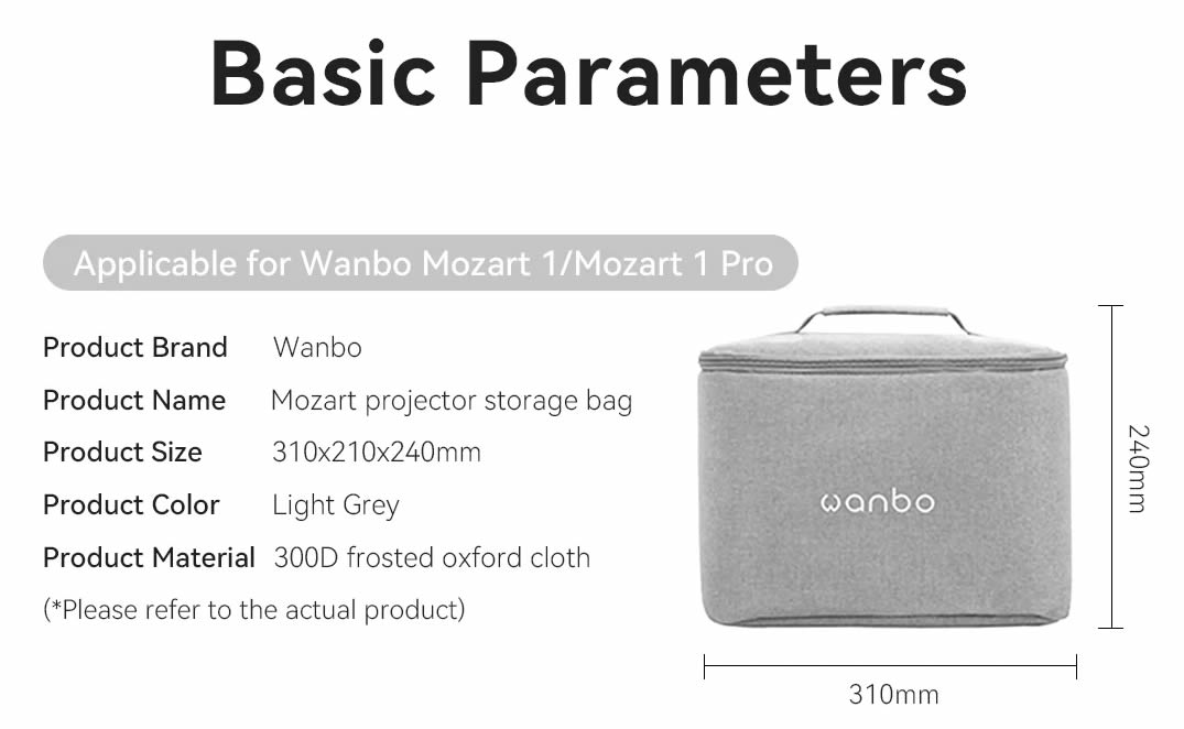 Wanbo Carry Case Specifications