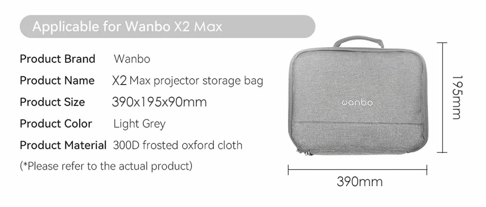 Wanbo Carry Case Specifications