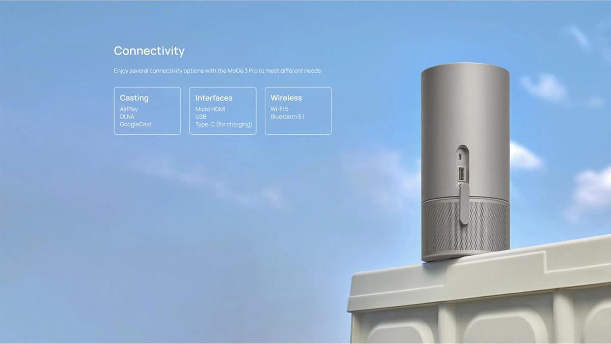 Mogo 3 Pro Connectivity