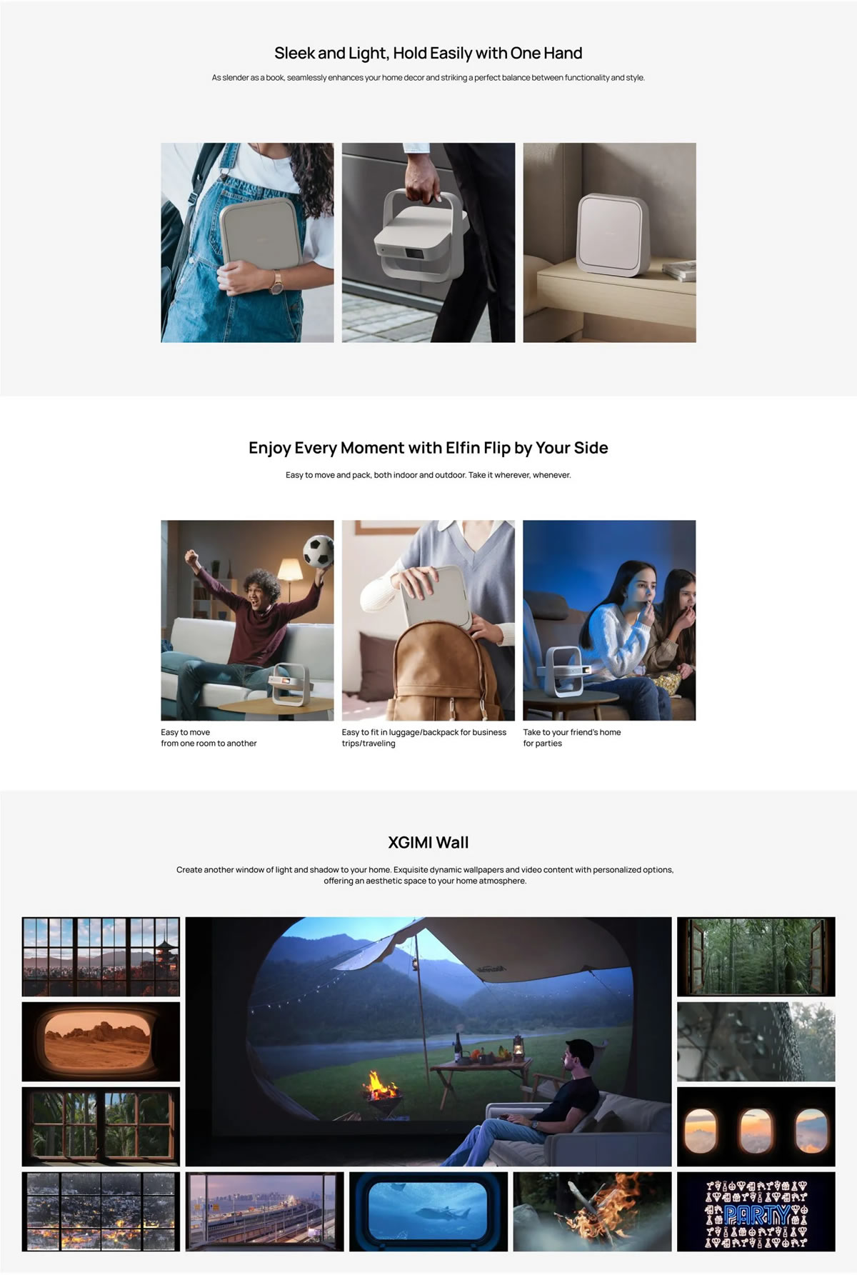 Xgimi Elfin Flip Design