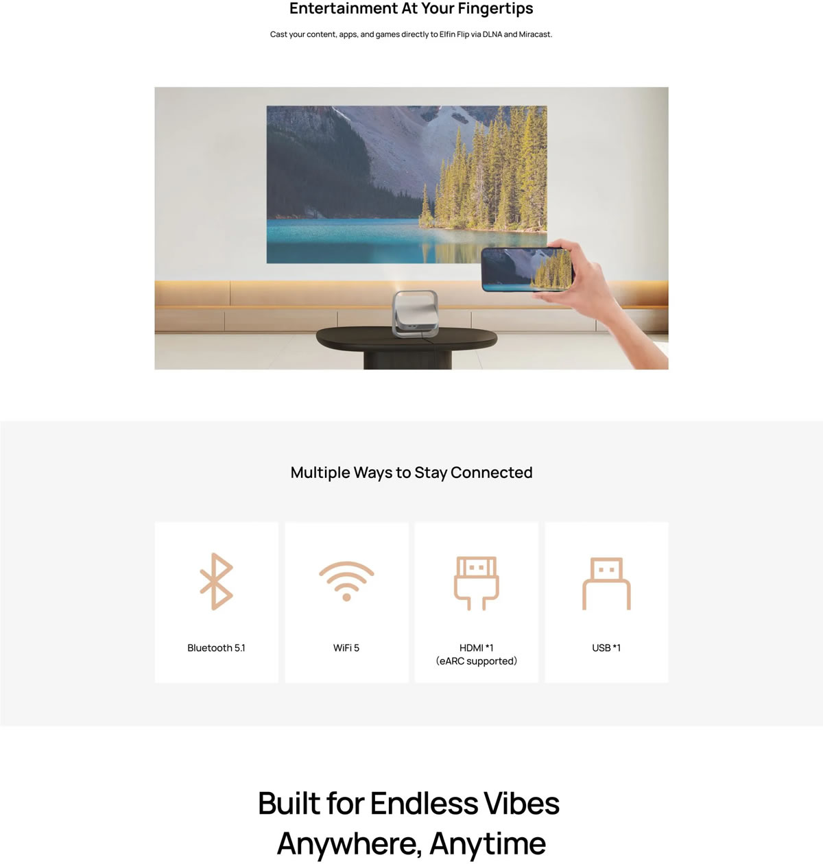 Xgimi Elfin Flip Miracast