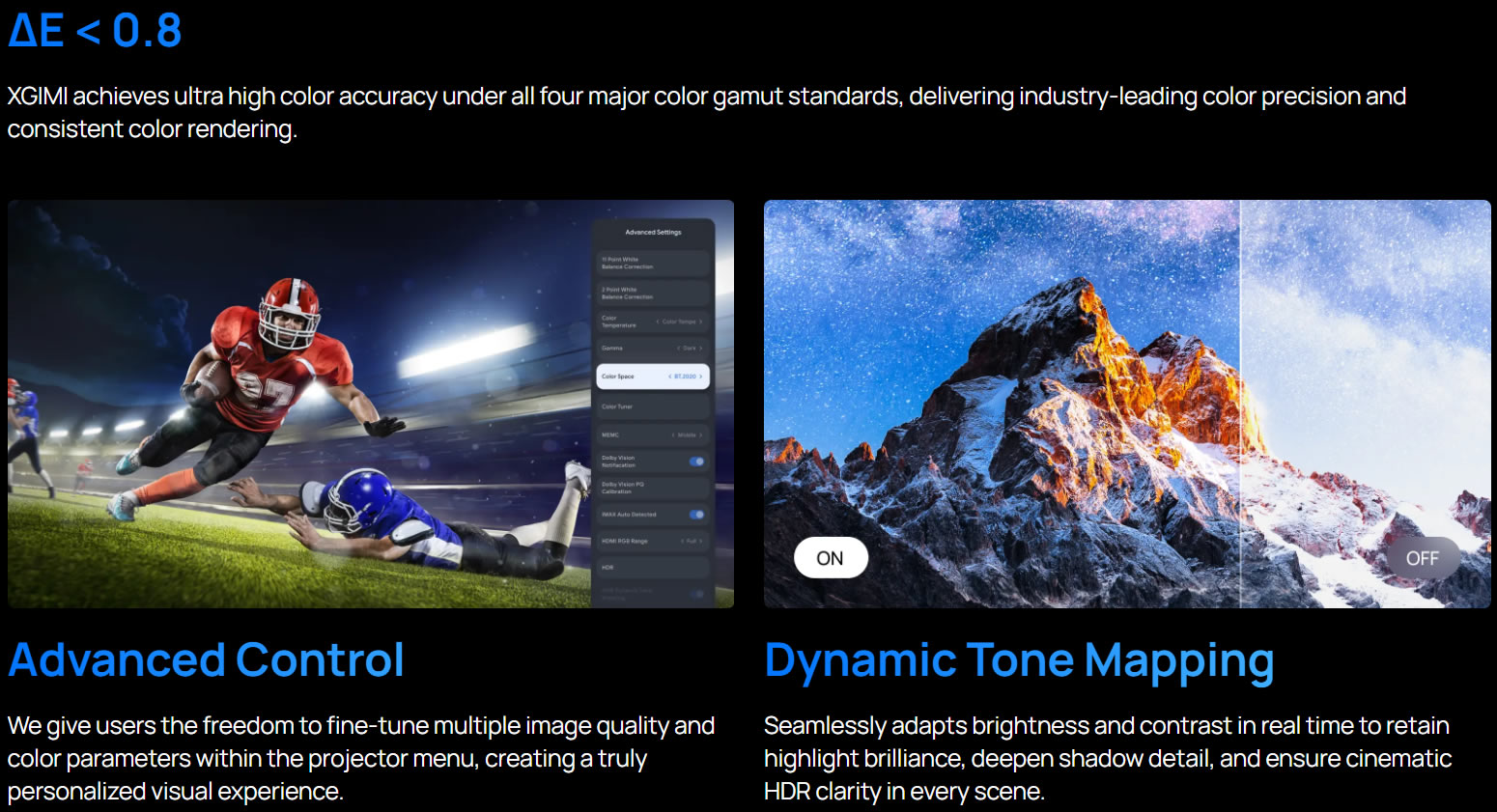 Xgimi Horizon 20 Colour Accuracy