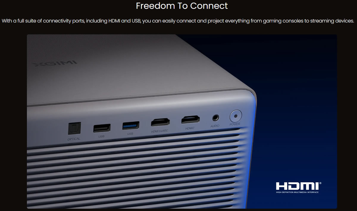 Xgimi Horizon 20 connections
