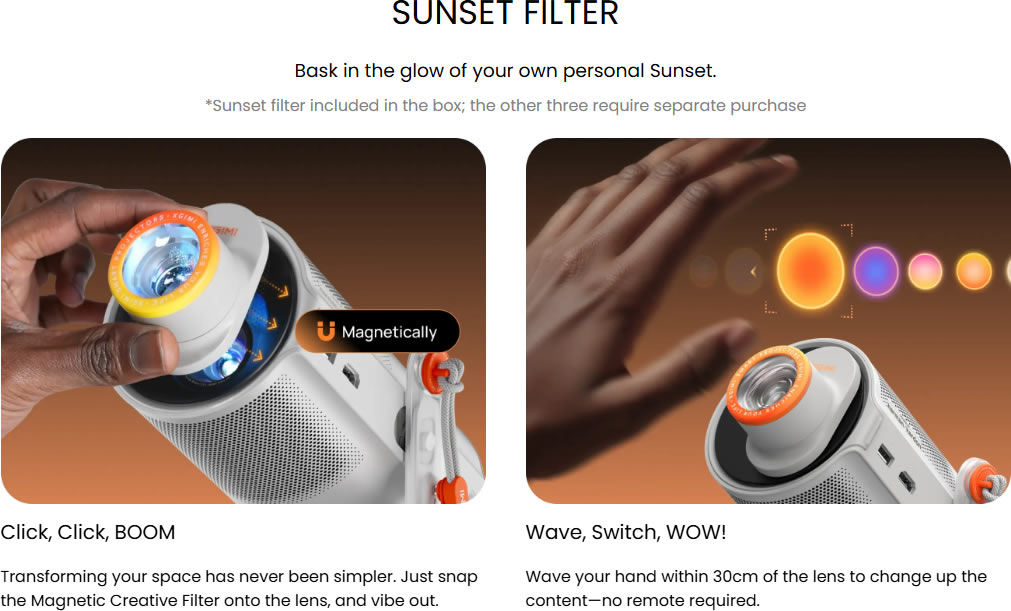 Mogo 4 sunset filter