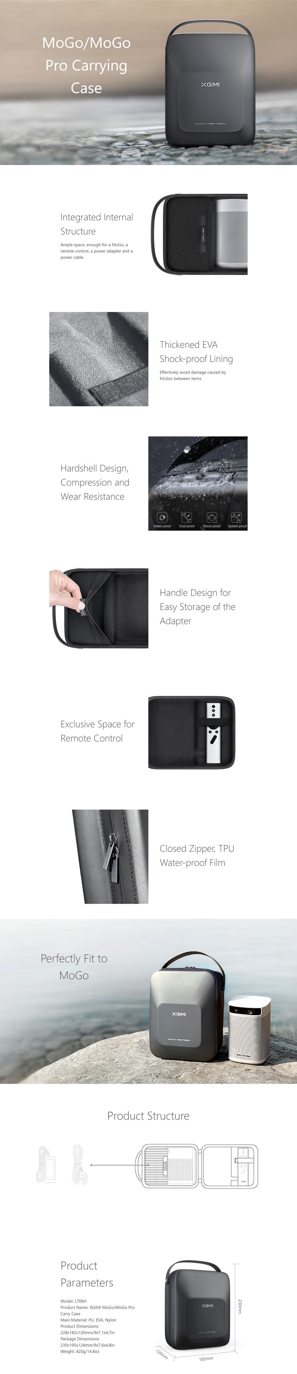 Xgimi Carry Case Specifications
