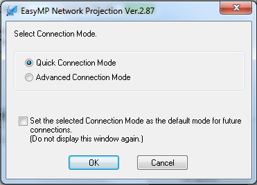 Epson Wireless Quick Connection Mode