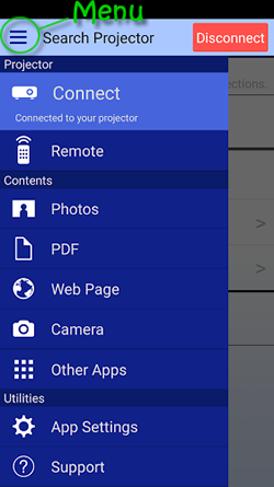 Iprojection app